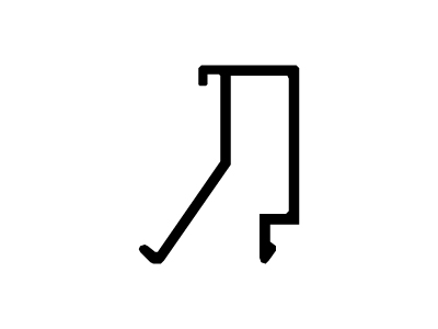 Contravidrio recto 12 mm.